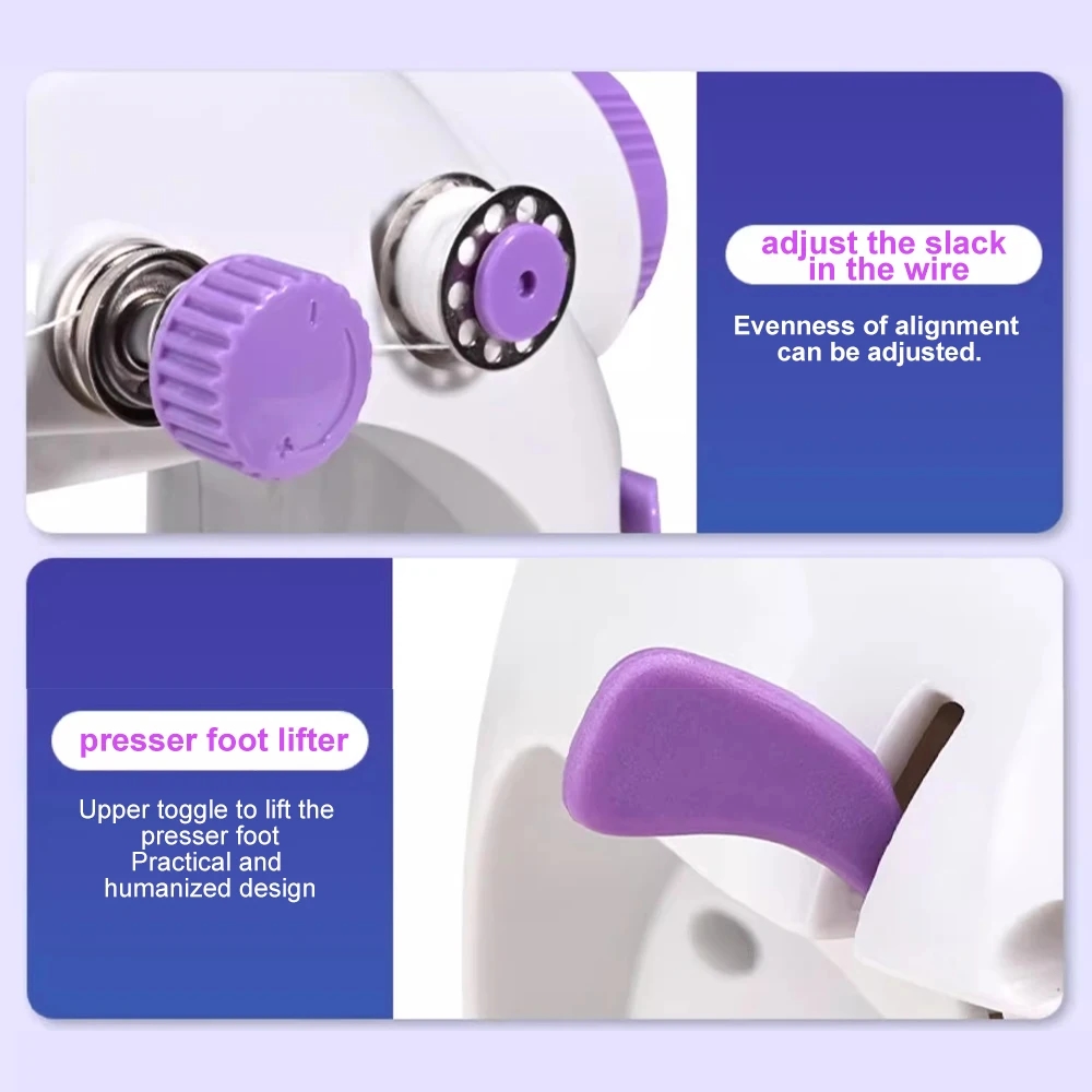 Detailed view of the fabric feed mechanism and bobbin demonstrating seam quality