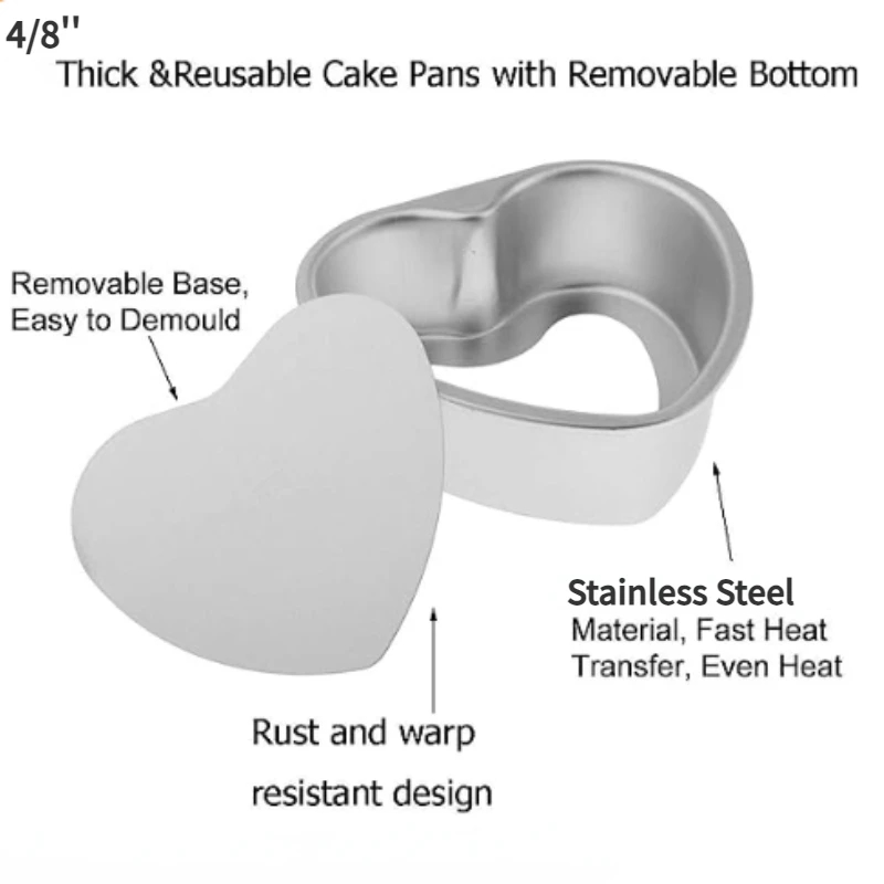 Aesthetically designed baking molds that add romance to every dessert