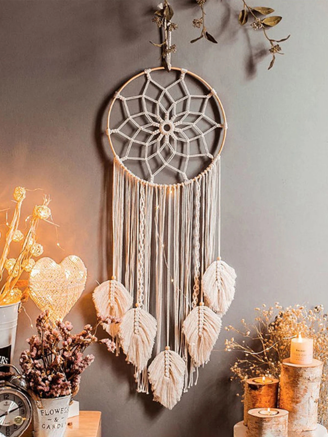 Handmade work creating an atmosphere of coziness and tranquility in your home