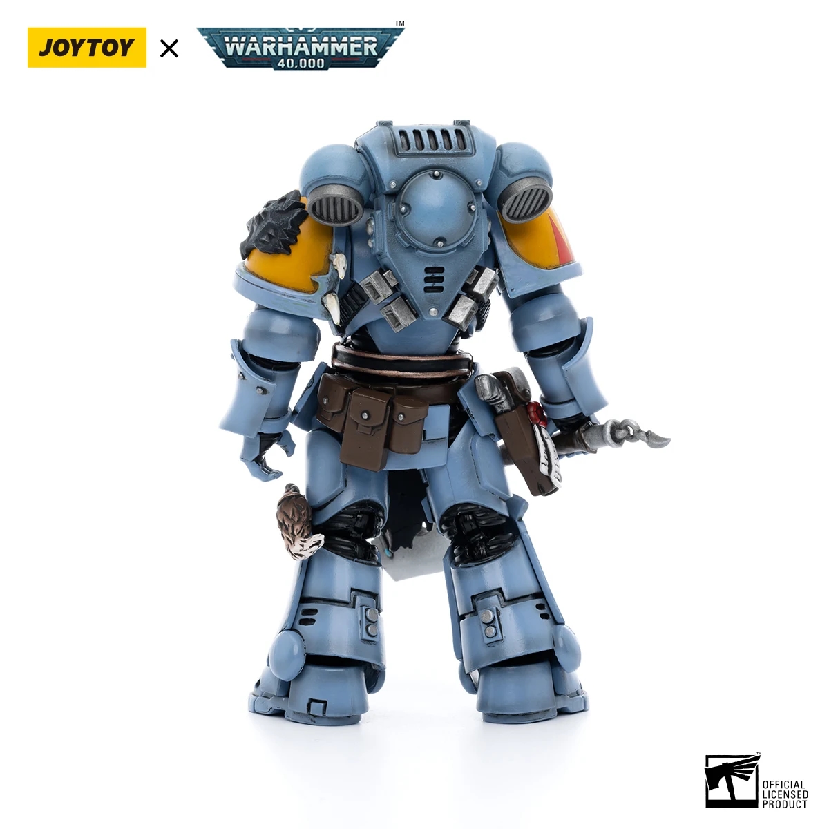 Collectible figure of the space wolf Sigyrr Stoneshield in original packaging