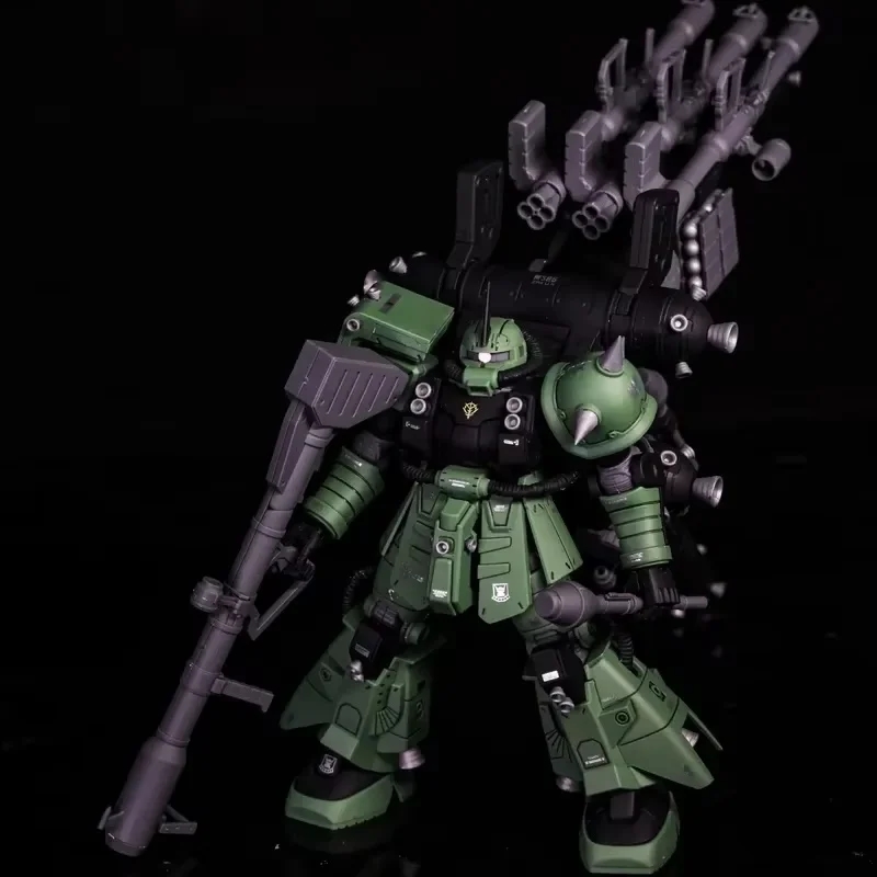 Fertig zur Verwendung als Dekoration oder Spielzeug detailliertes Modell 1/144 des grünen Mechs ZAKU
