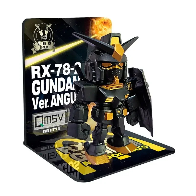 완성된 건담 BANDAI 맥도날드 모바일 슈트 버전 앙구스 SD RX-78-2 햄버거 모양 컬렉션 피규어