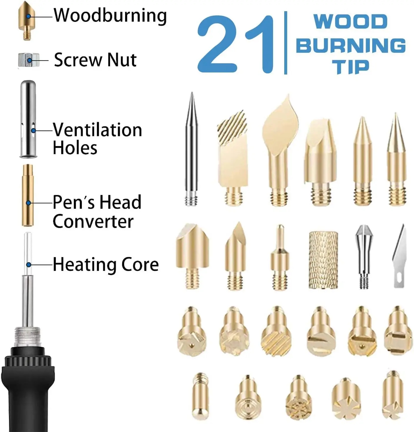 60W pyrography soldering iron