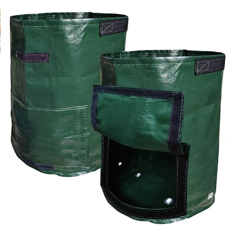 Bolsa de jardín para patatas con asas cómodas para transportar