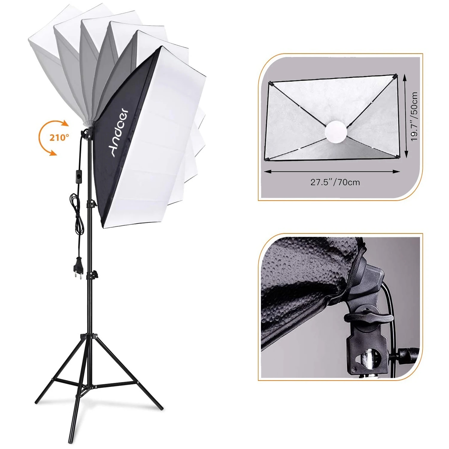 The Softboxes Allow Adjusting the Direction and Diffusion of the Light