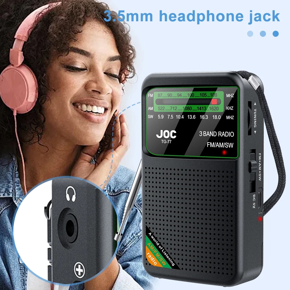 Wide selection of radio stations for any listener