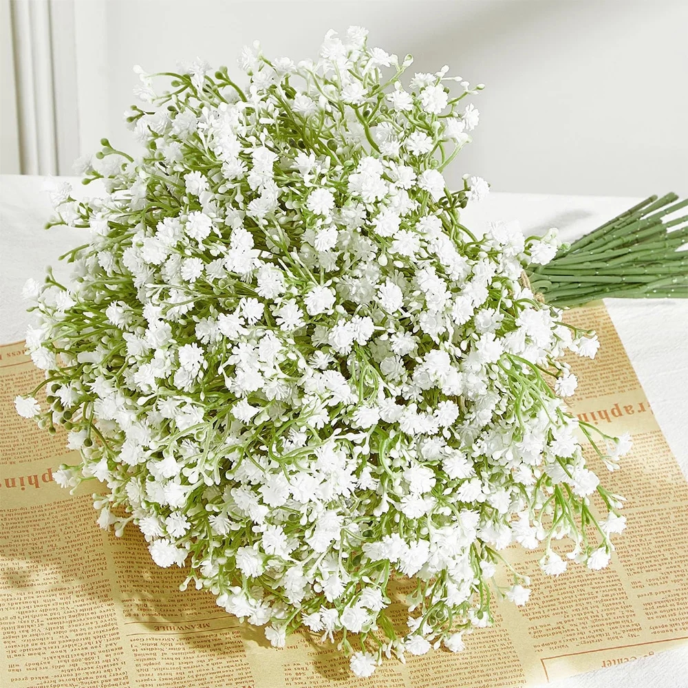 Flores artificiales Gypsophila para decoración de interiores