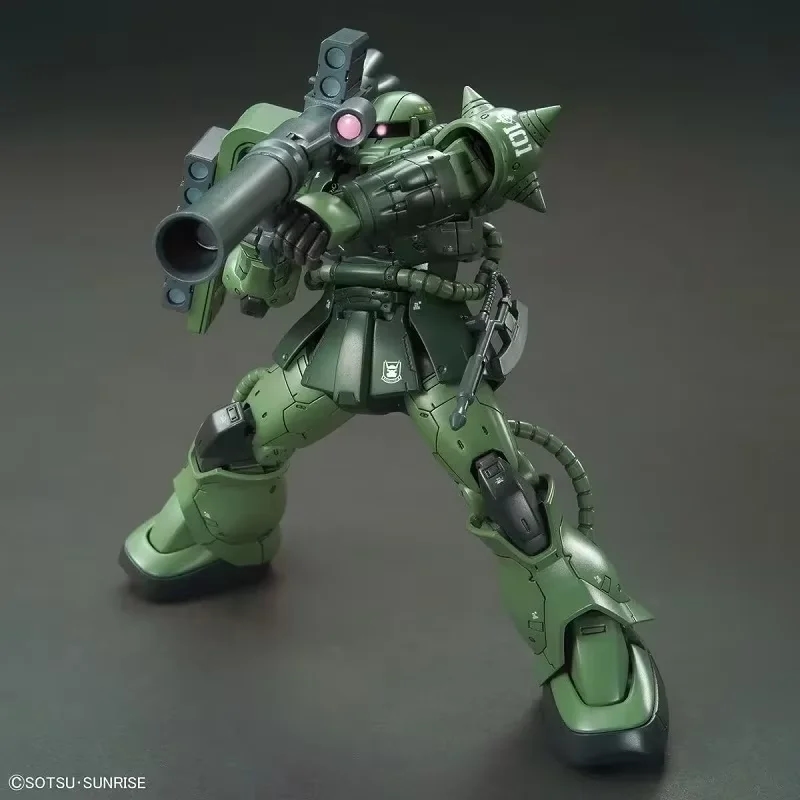 애니메이션 시리즈 Gundam의 초록색 메카 전투복 ZAKU HG 1/144 컬렉션 피규어