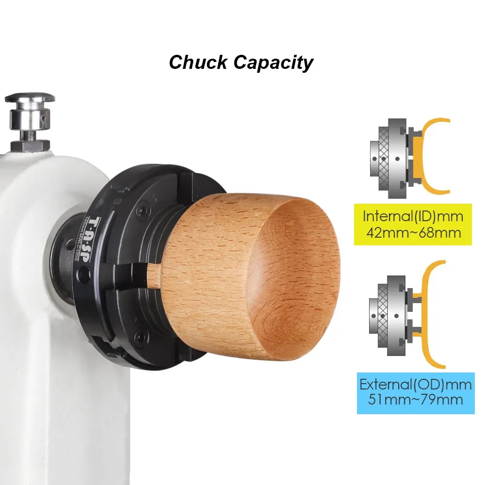 Process of installing the lathe chuck on the machine