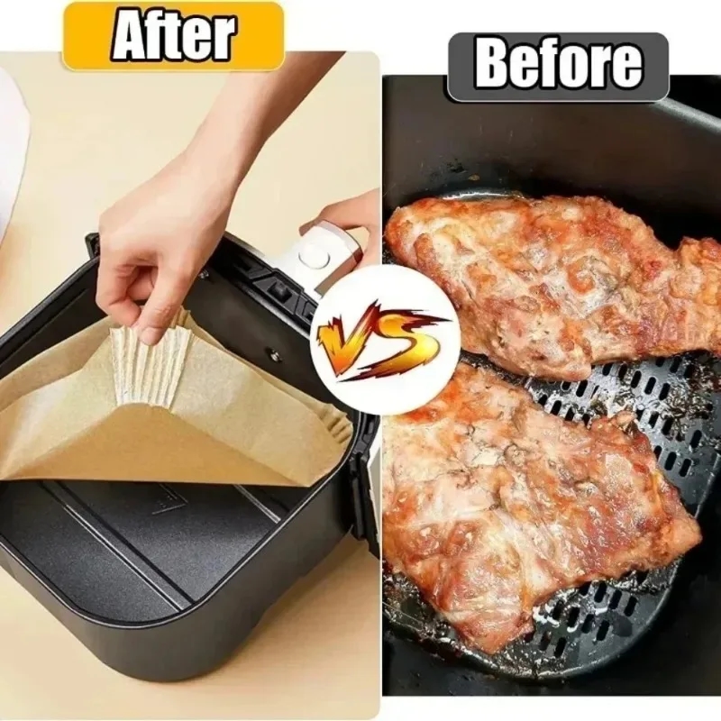 Paper mats providing convenience for air fryer use