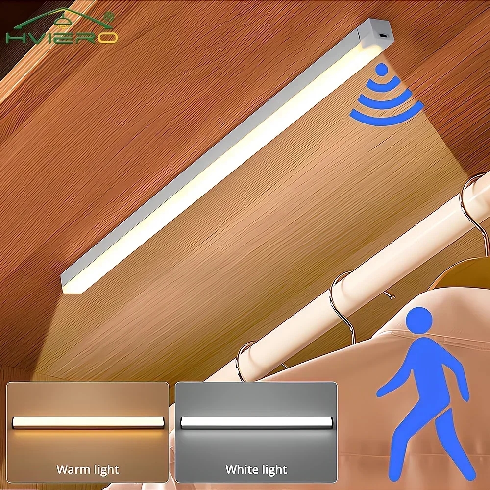 Lâmpada LED com sensor de movimento, funcionando com bateria e fixando-se com ímãs