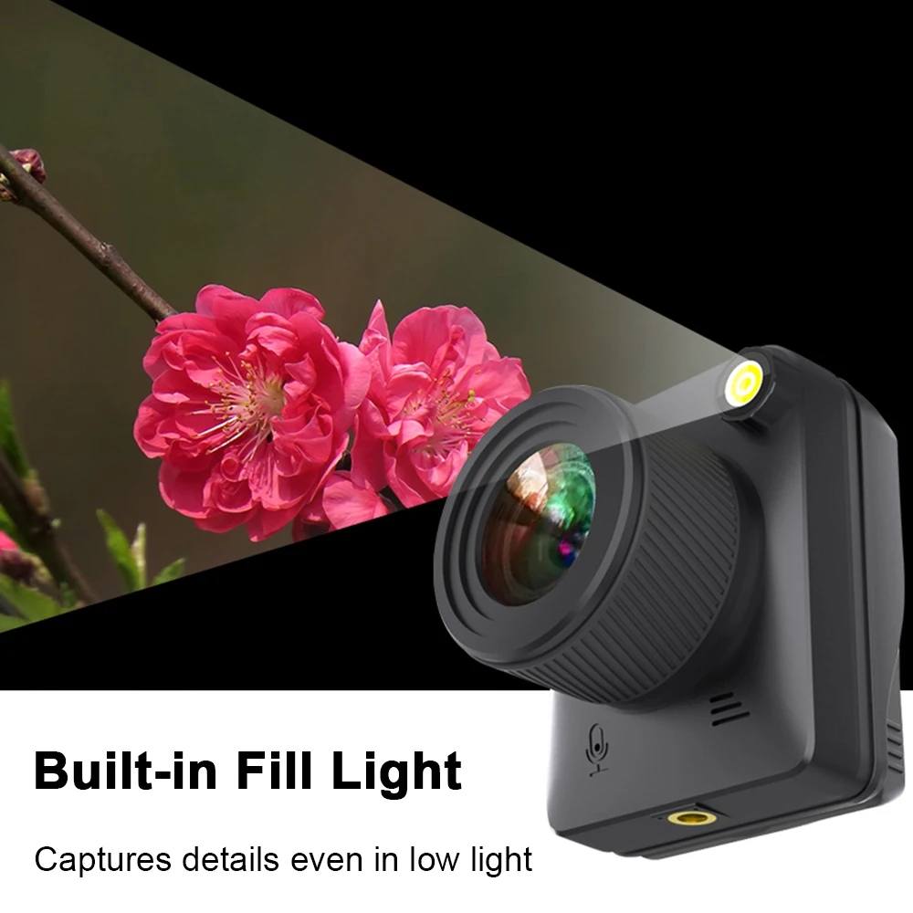 Outdoor camera capable of recording 4K video with high resolution