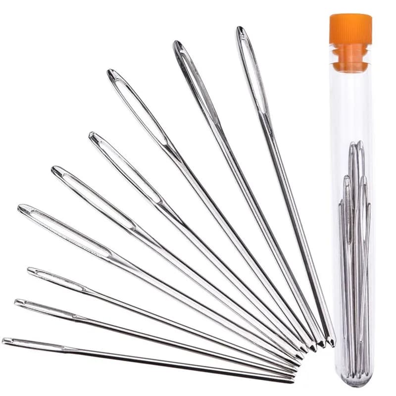 Durable needles in a transparent container, convenient for storage and use