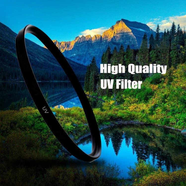 Filtro CHOHO en el embalaje, listo para ser instalado en el objetivo