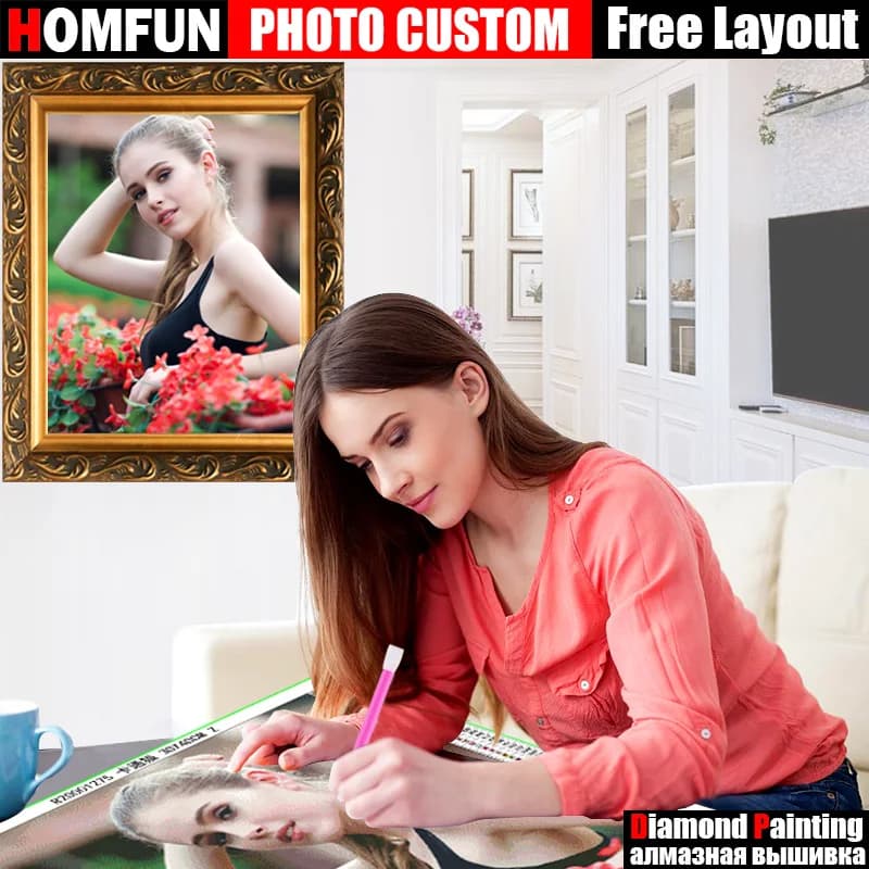Image of a diamond painting with a game character