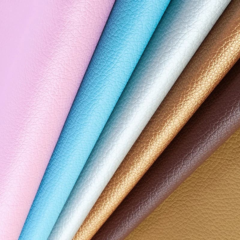 Soft white artificial leather, perfect for creating stylish accessories and clothing.