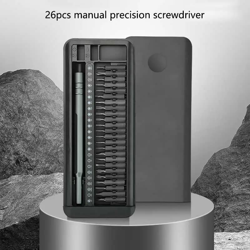 Multifunctional kit with 26 attachments for electronics repair