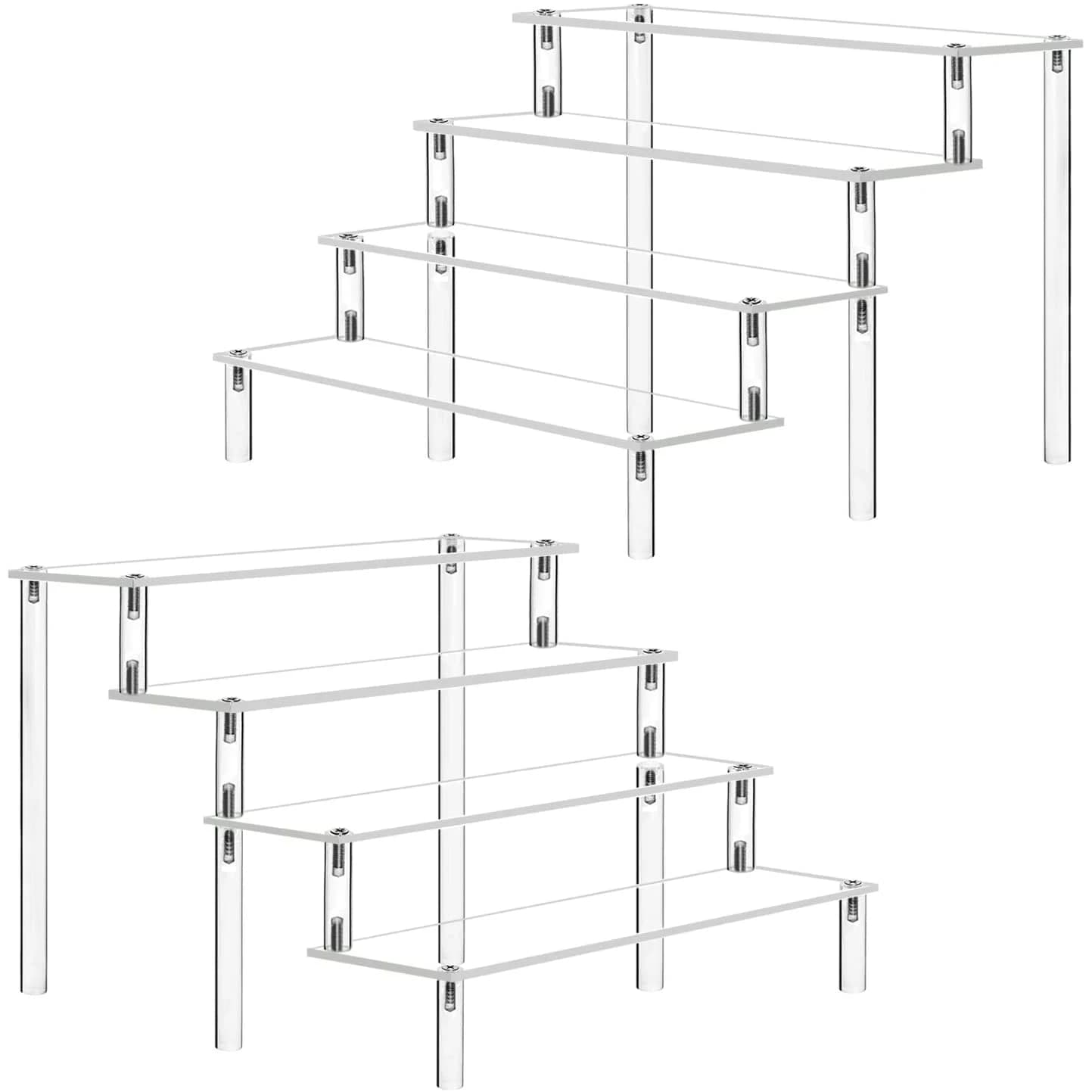 Transparent acrylic stand for displaying collectible figurines
