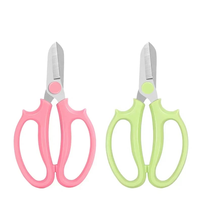 Professional scissors for trimming flowers with a stainless blade