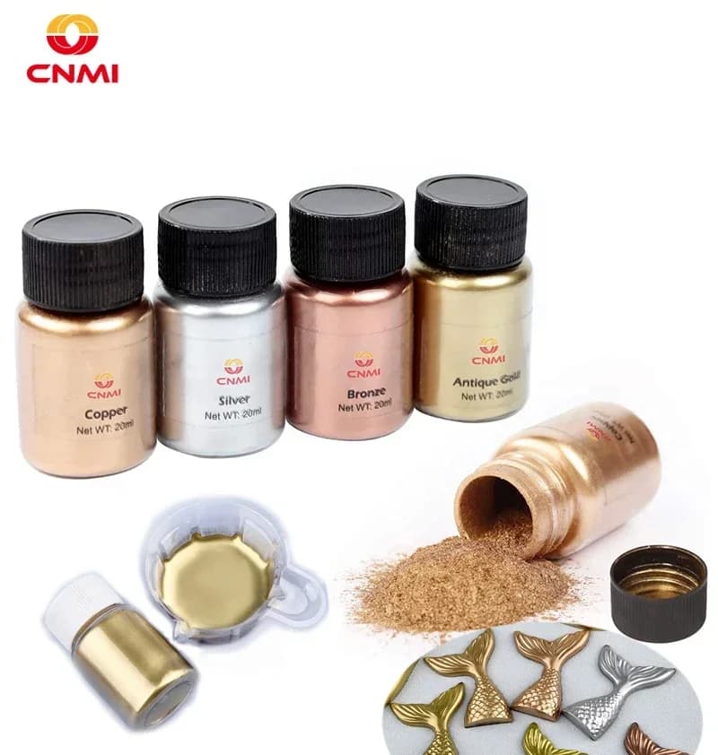 Packaging of metallic pigment powder for epoxy resin