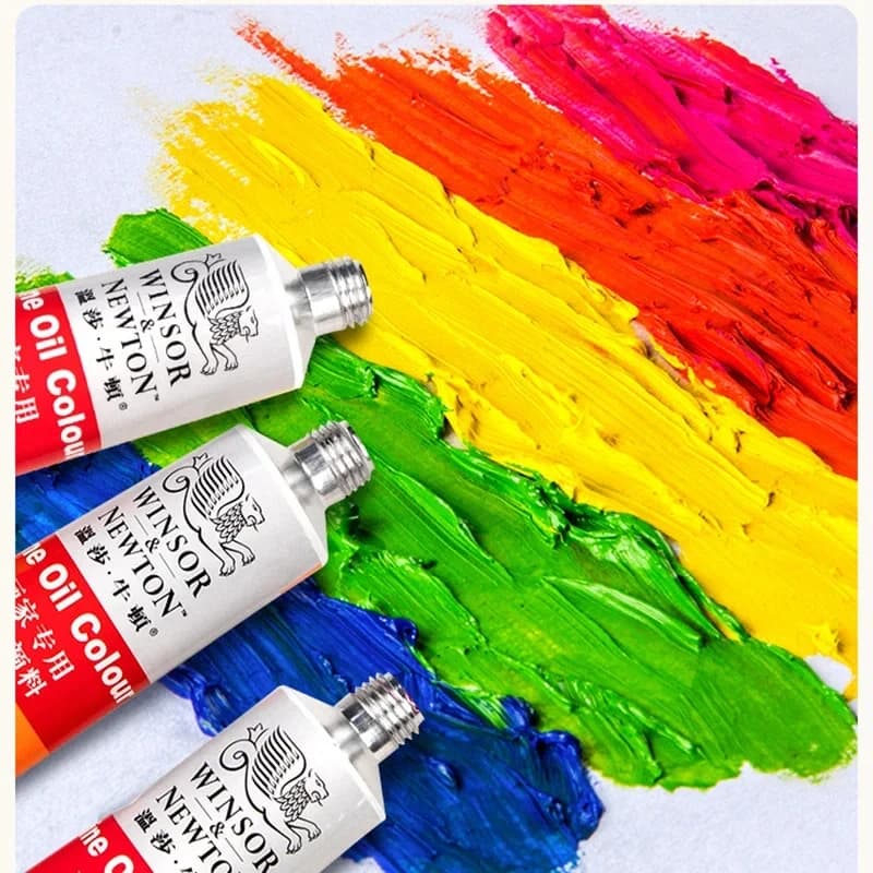 WINSOR&NEWTON professional oil paints of various colors in tubes