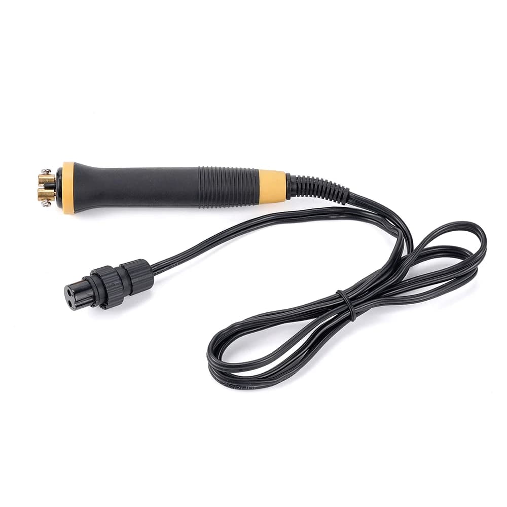 Electric soldering iron with non-slip coating used for wood burning