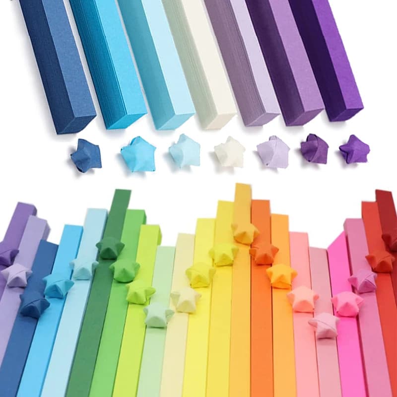540 sheets of paper, perfect for creating beautiful stars and crafts