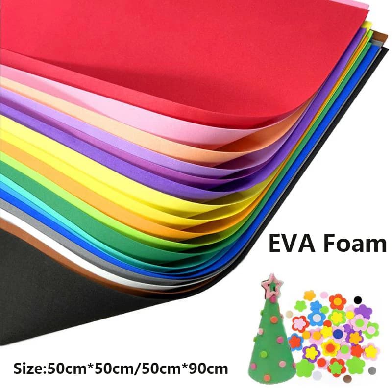 EVA foam sheets, perfect for creating costumes and crafts, available in a wide range of colors