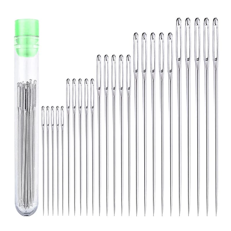 Quality needles, perfectly suited for crafts and sewing, conveniently stored in the set