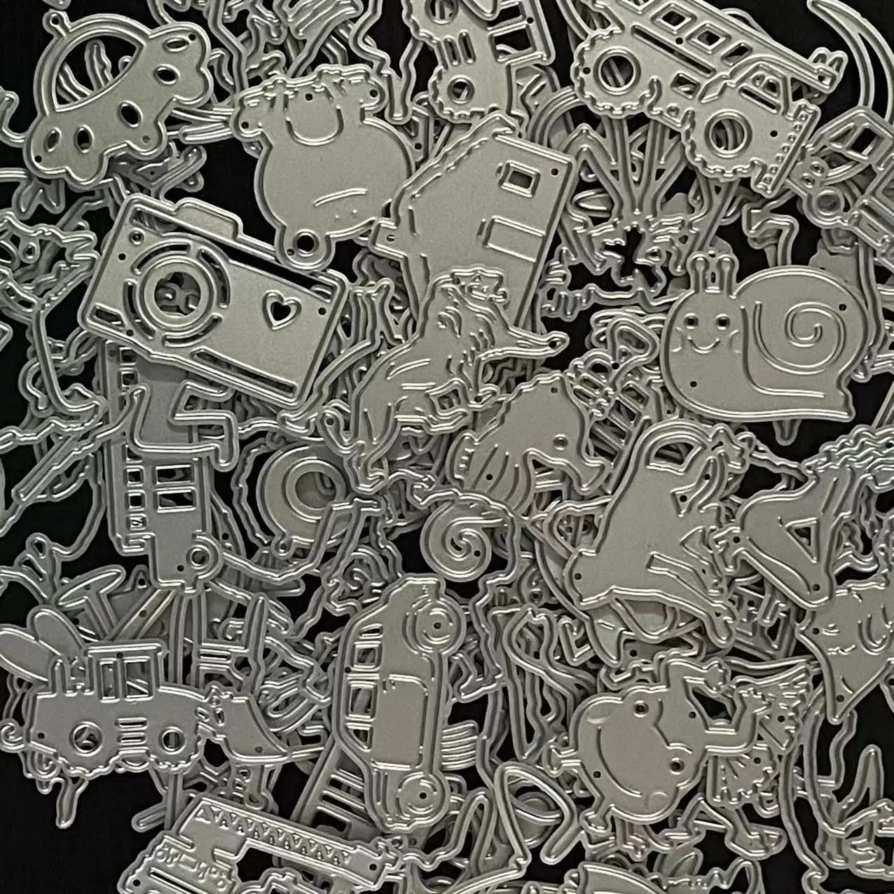 Various die shapes shown, perfectly suited for creating crafts
