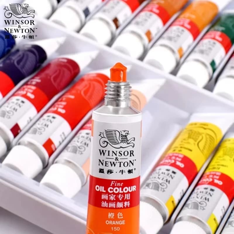 Professional set of WINSOR&NEWTON oil paints with a wide range of colors