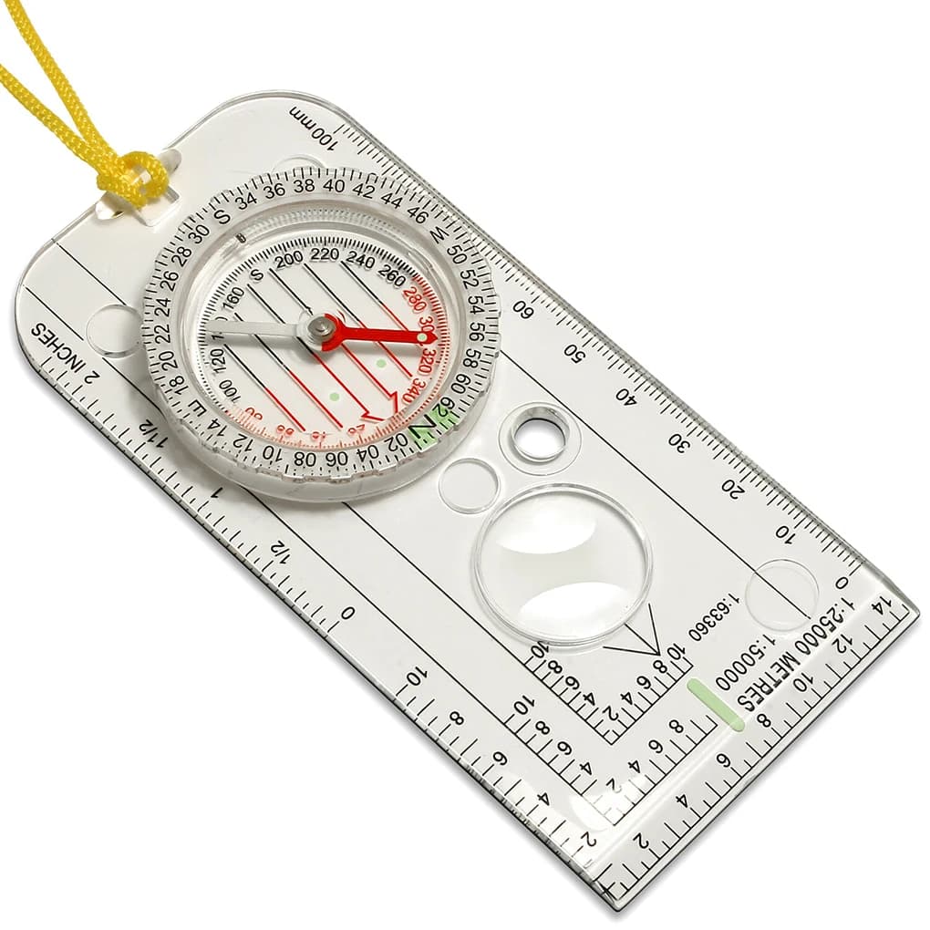 Multipurpose compass with non-slip coating