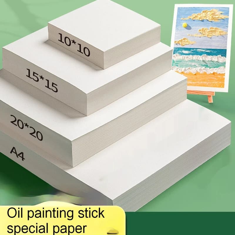 The texture of the paper perfectly suitable for drawing with oil pastels