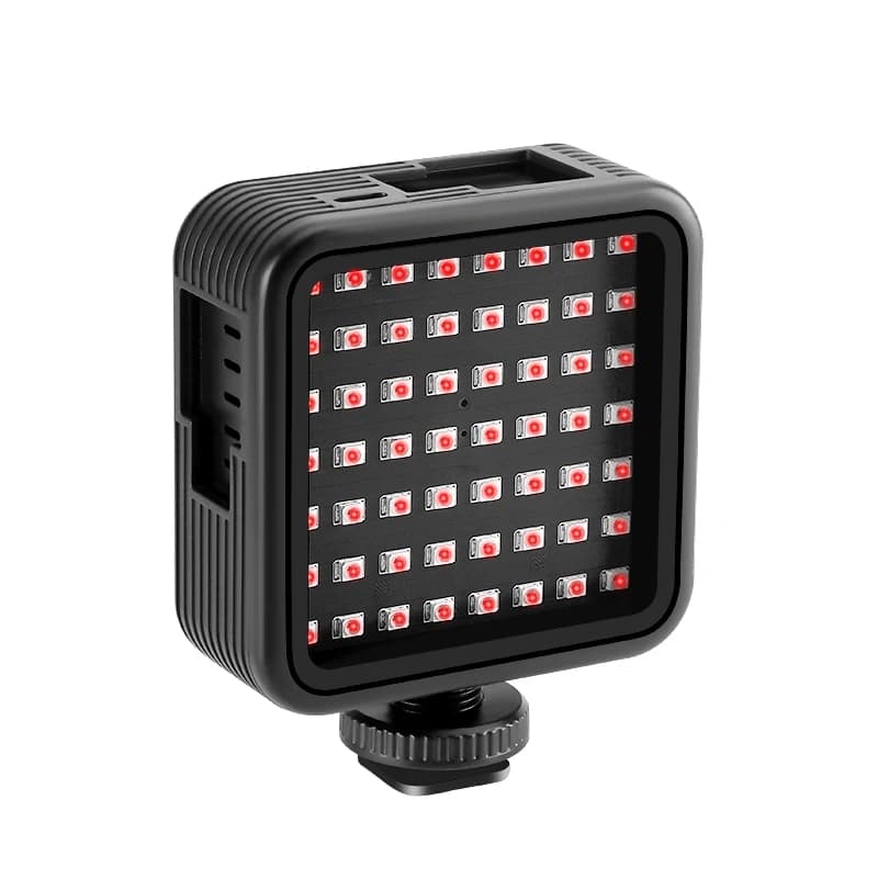 Lámpara LED infrarroja compacta para montar en la cámara