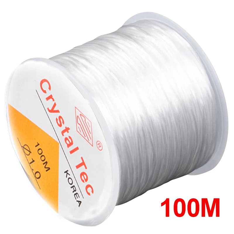 Sample of durable elastic thread available in different diameters