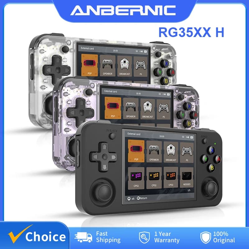 ANBERNIC RG35XX H Console with 3.5-inch Screen and Controls